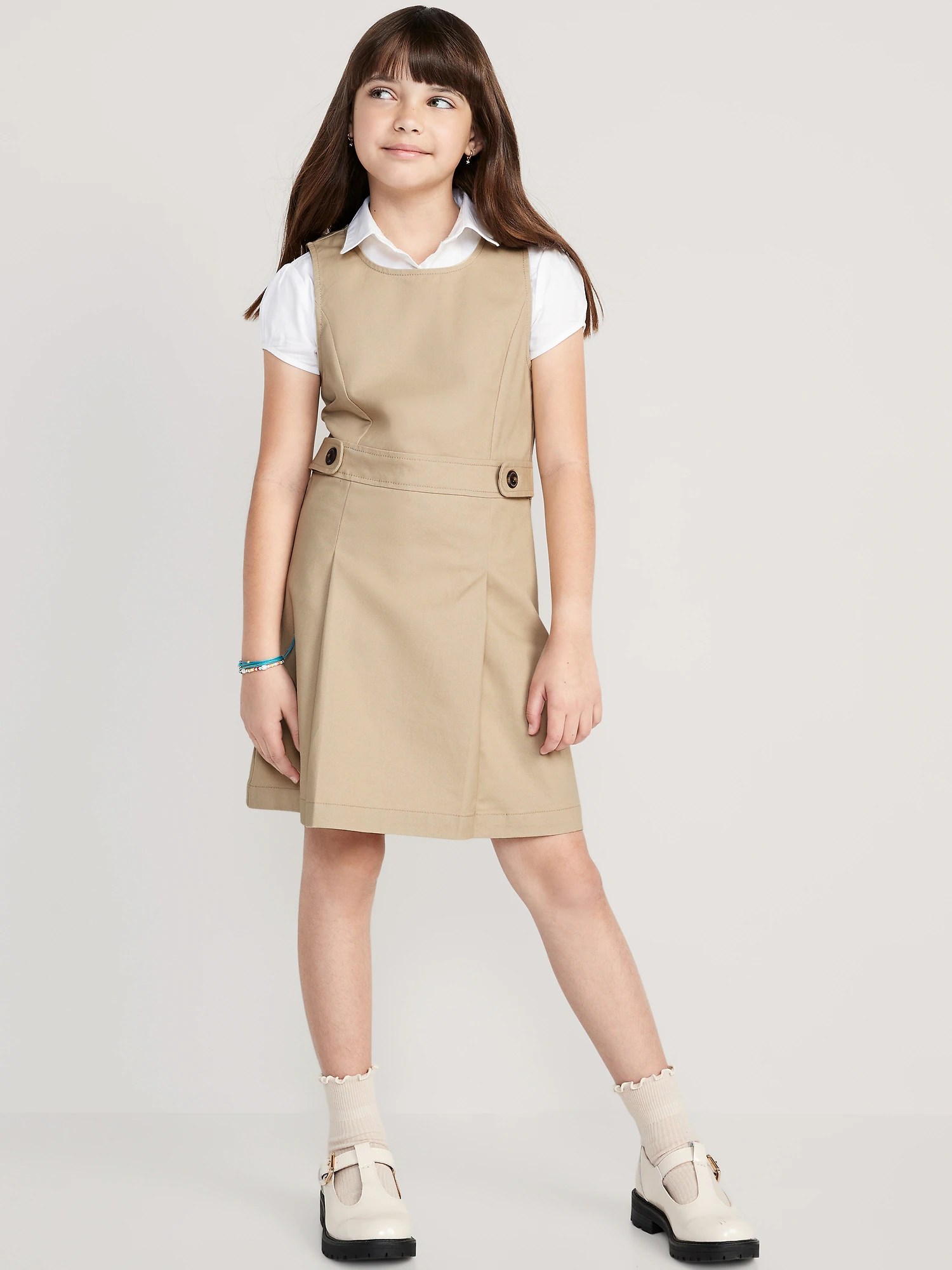 Sleeveless School Uniform Dress for Girls Old Navy