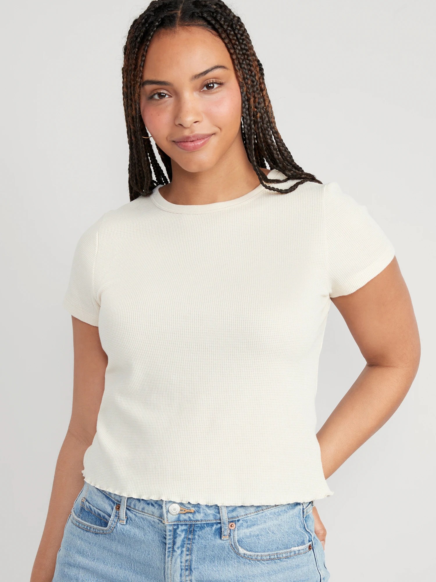 LettuceEdge ThermalKnit Crop TShirt Old Navy