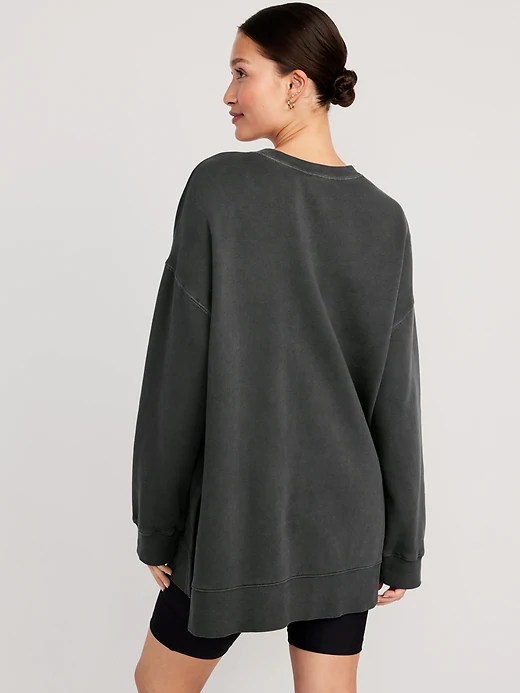Oversized Boyfriend Tunic Sweatshirt Old Navy
