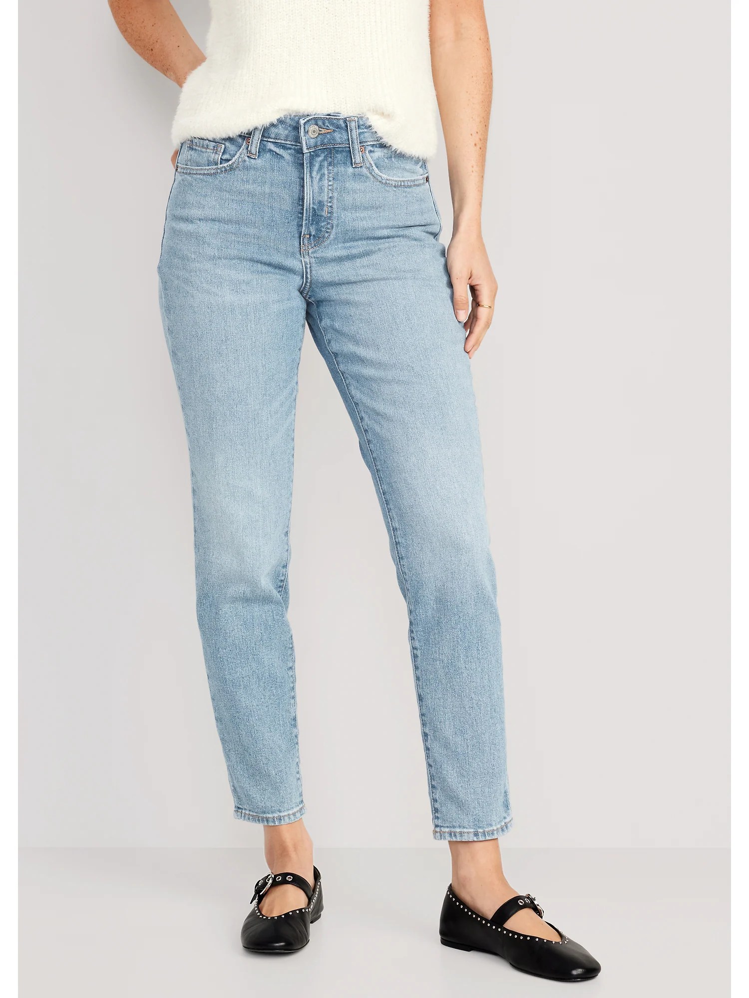 HighWaisted OG Straight CottonHemp Blend Ankle Jeans Old Navy