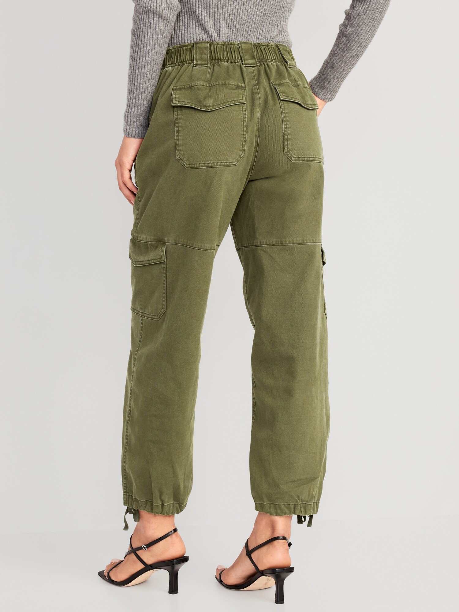 HighWaisted Balloon Cargo Pants Old Navy