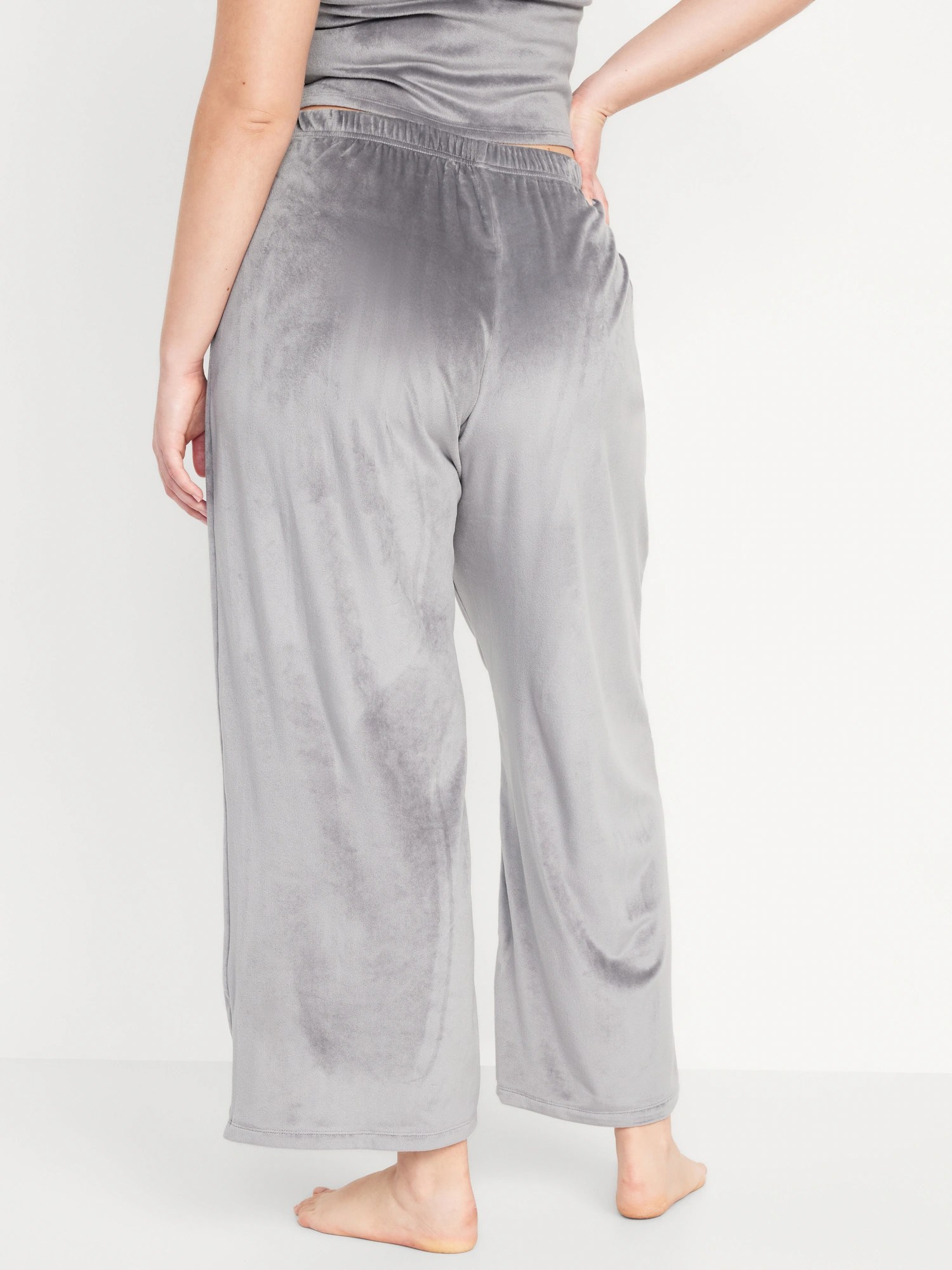 HighWaisted Velour Pajama Pants Old Navy