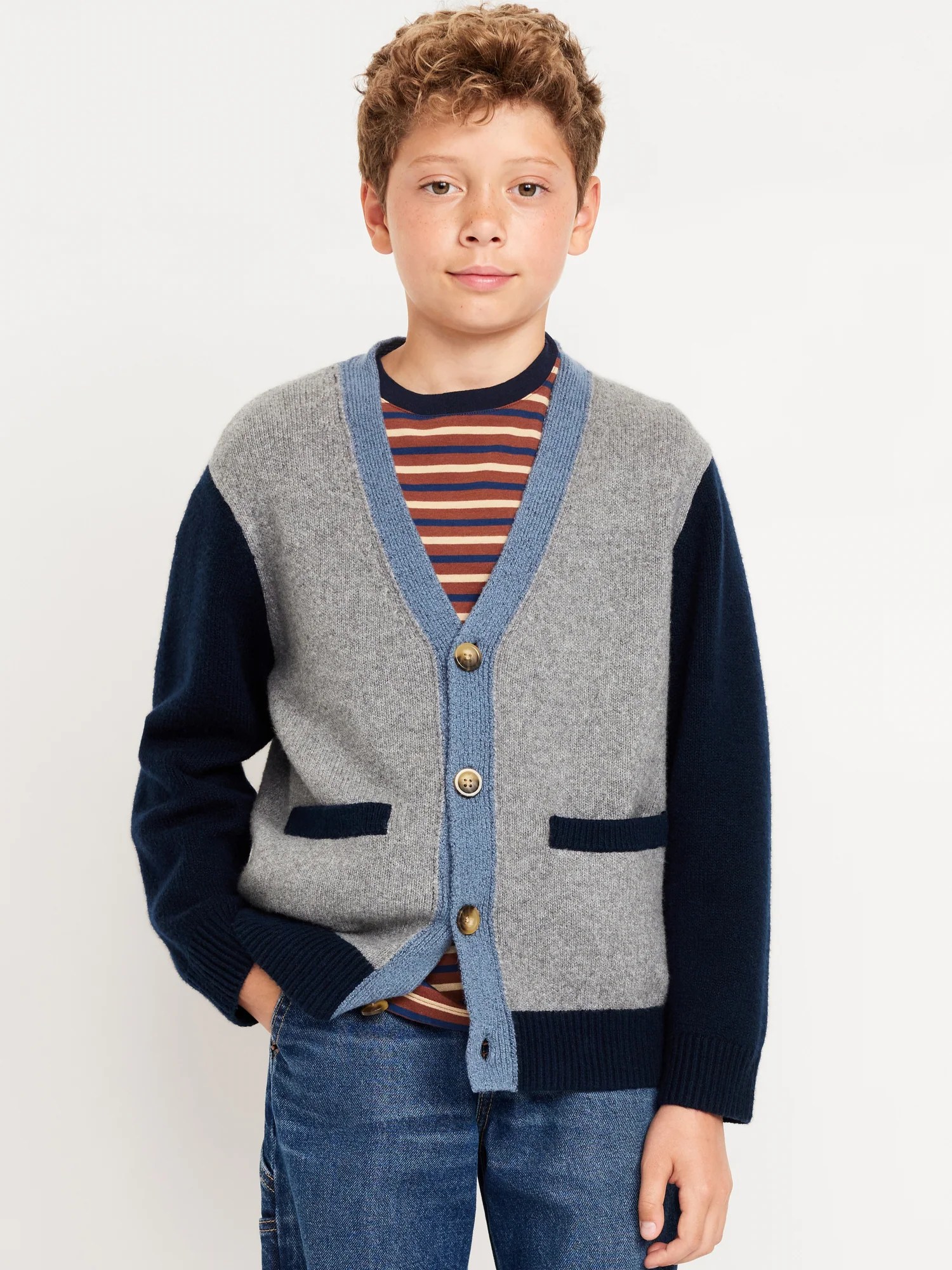 SoSoft ColorBlock Cardigan Sweater for Boys Old Navy