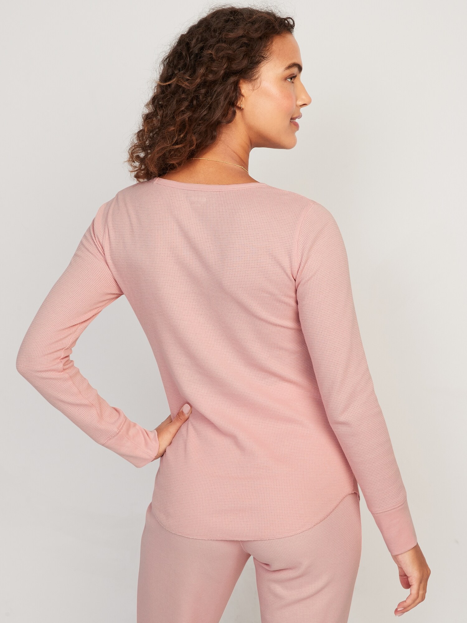 Printed ThermalKnit LongSleeve Pajama Top Old Navy