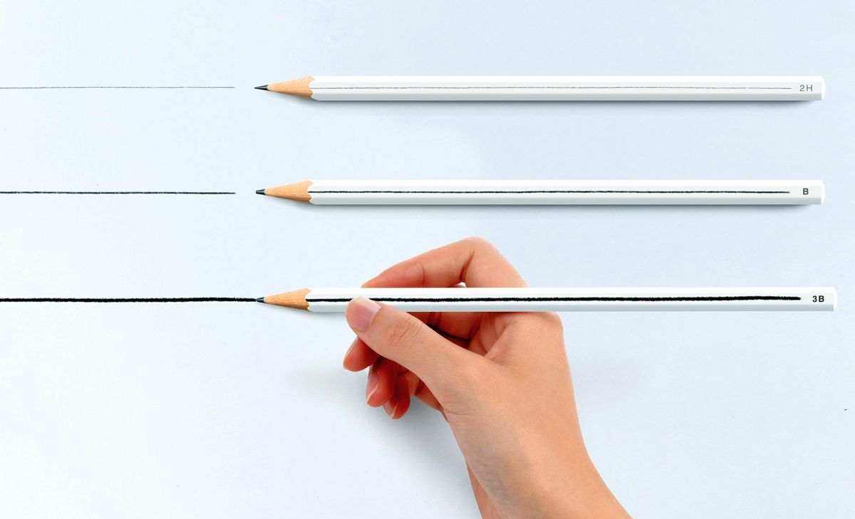 These Pencils Visually Indicate Line & Graphite Core Thickness