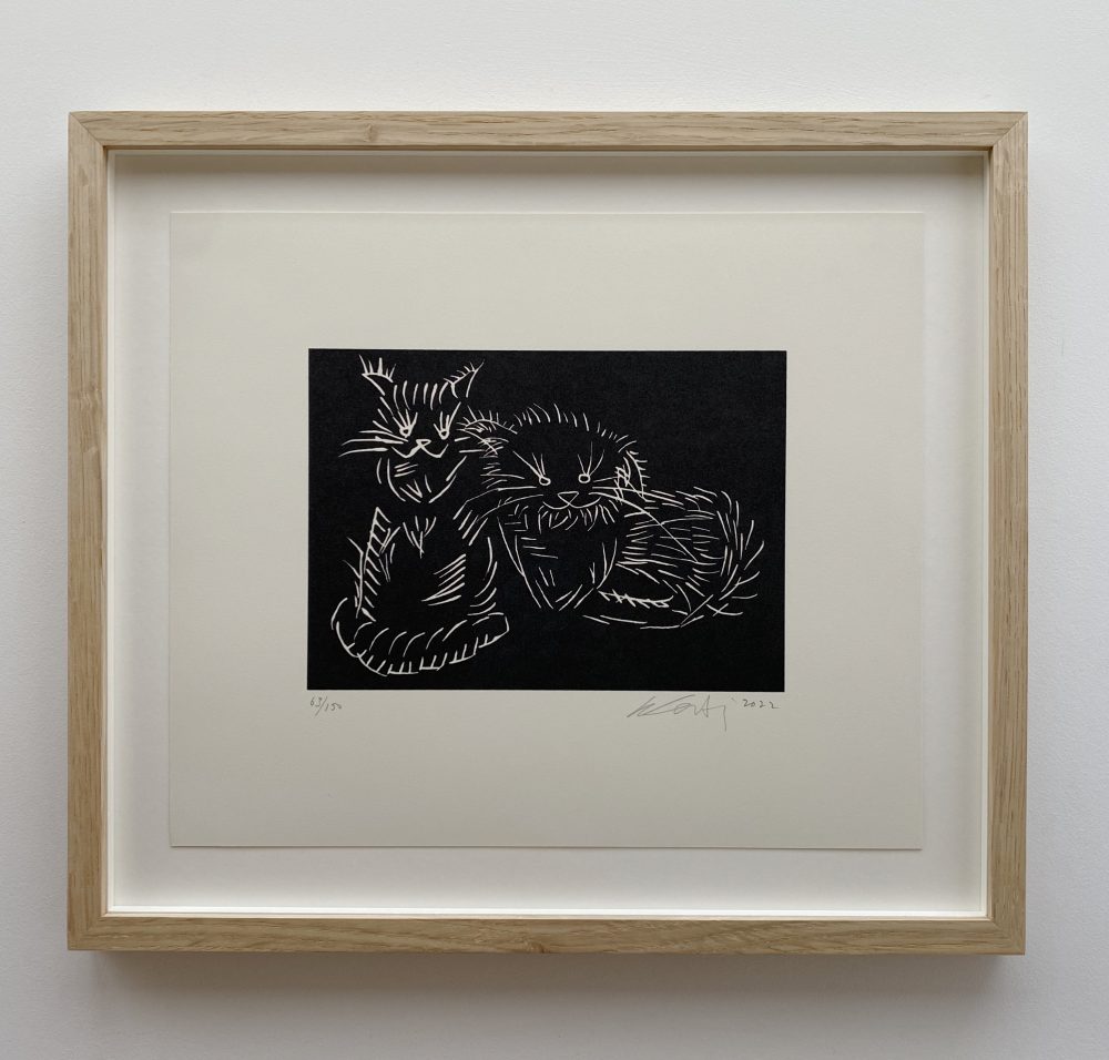 New Limited Edition Print by Ai Weiwei 'Cats' (black and red edition