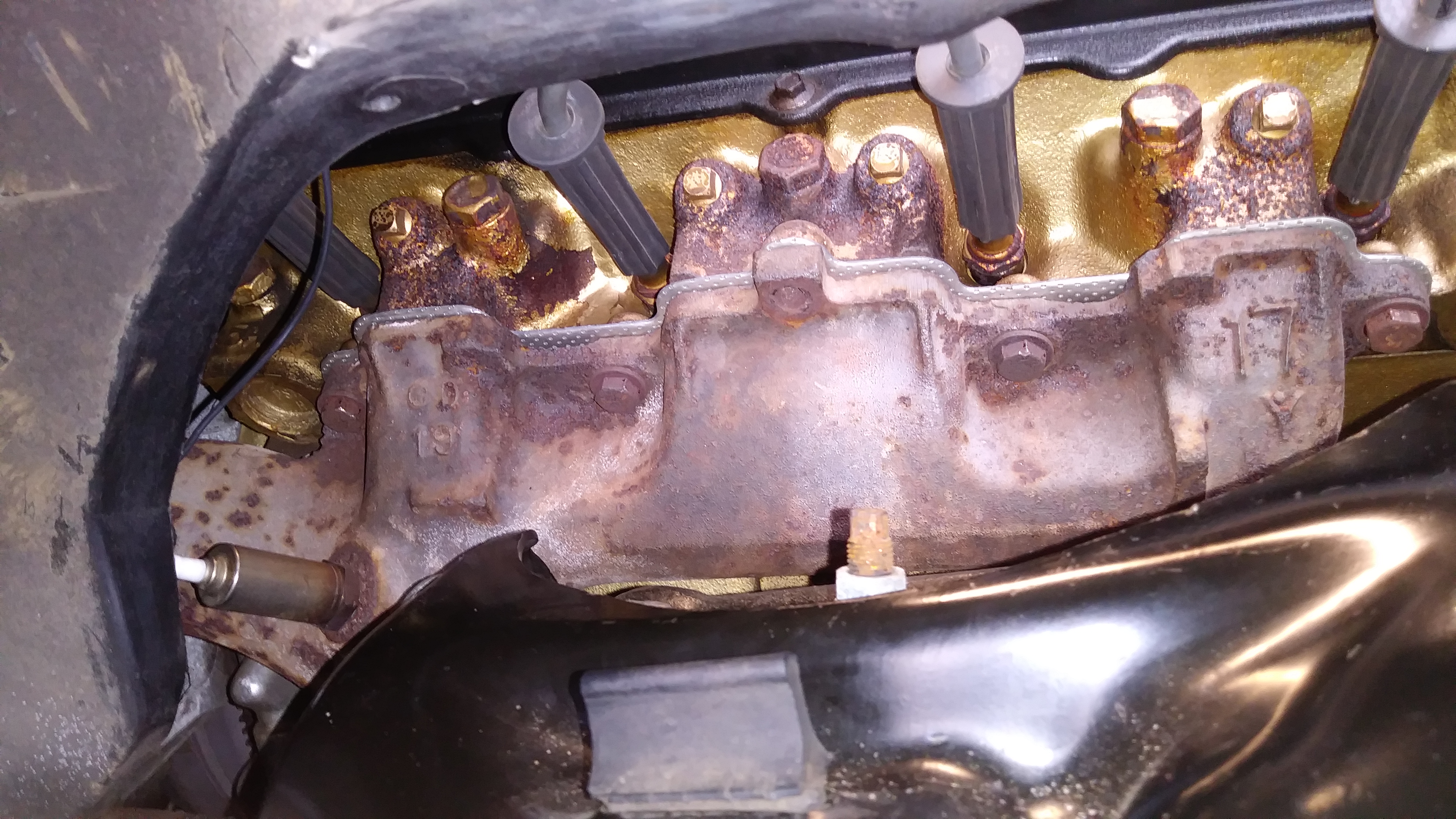 Exhaust manifold bolts 1? The Original Oldsmobile