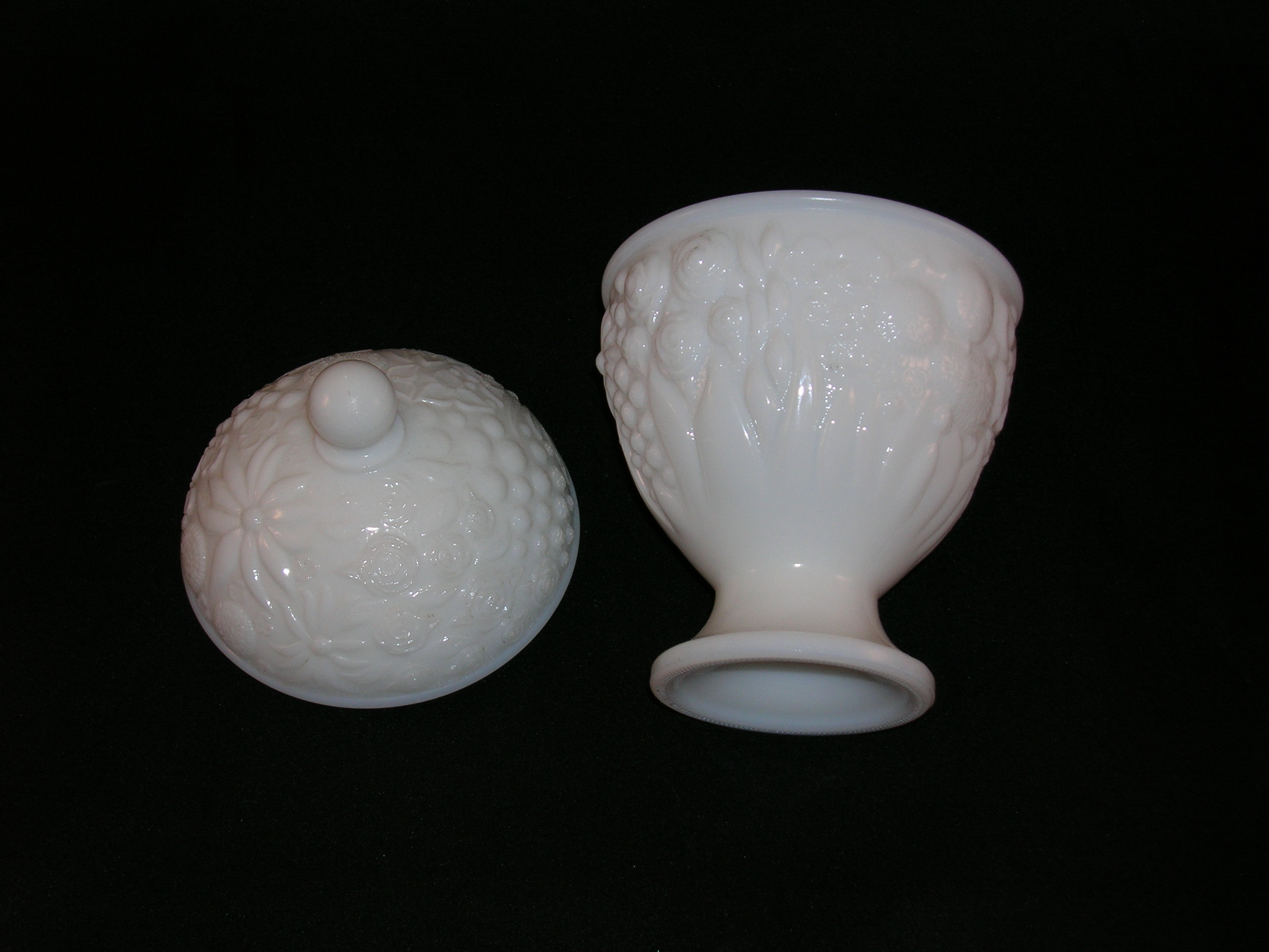 Vintage Avon Milk Glass Candy Dish Old Time Glass