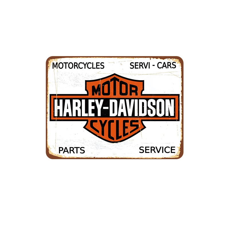 Harley Davidson Motorcycle Parts Service Sign OLD TIME TIN SIGN STORE