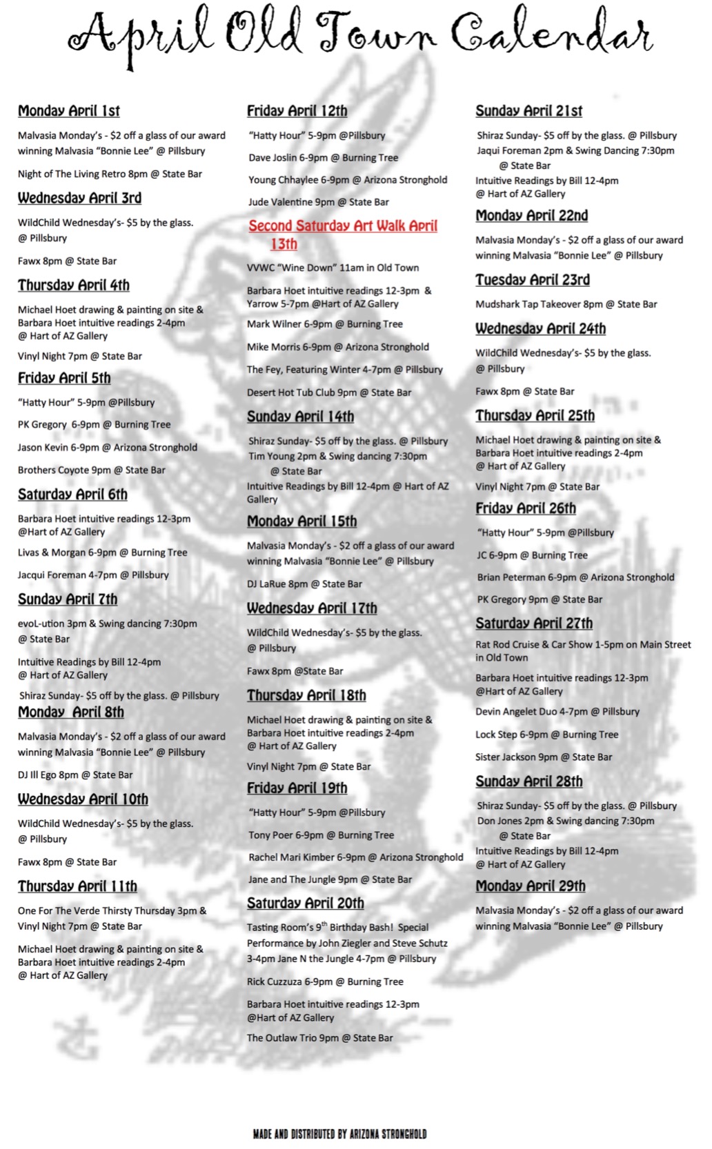 Old Town Cottonwood Featured Events