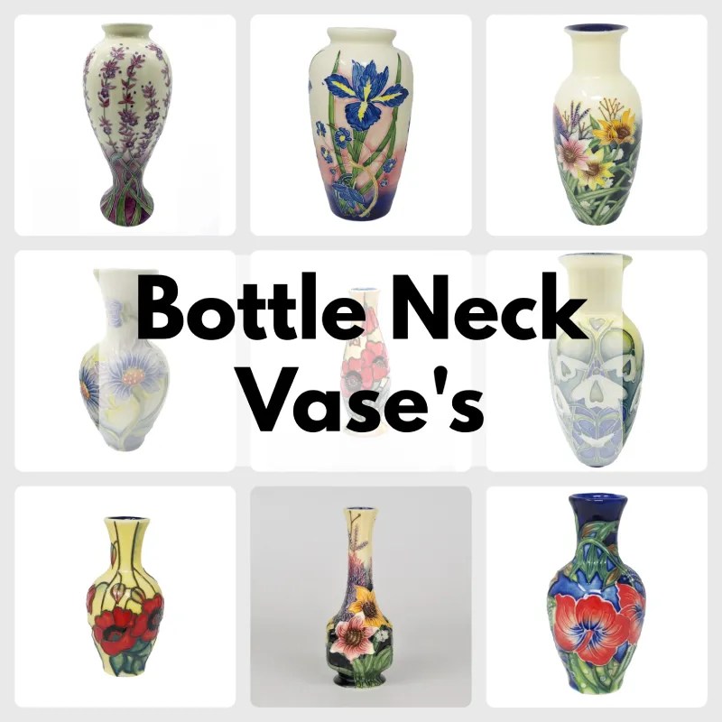 Bottle Neck Vases Old Tupton Ware