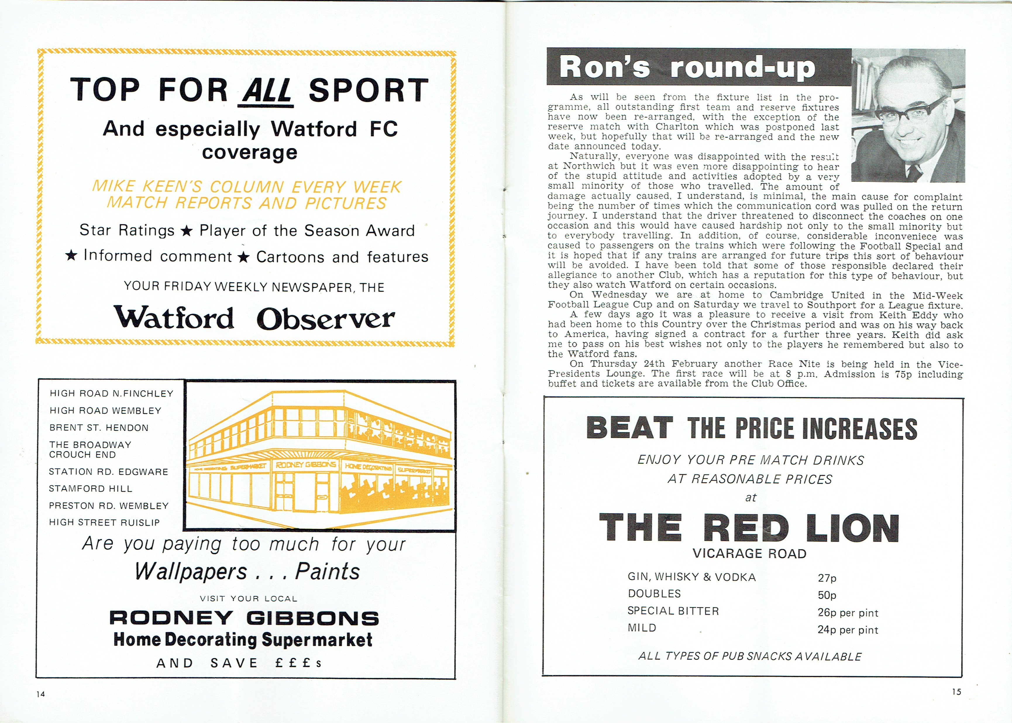 Guy Bristow OLD WATFORD