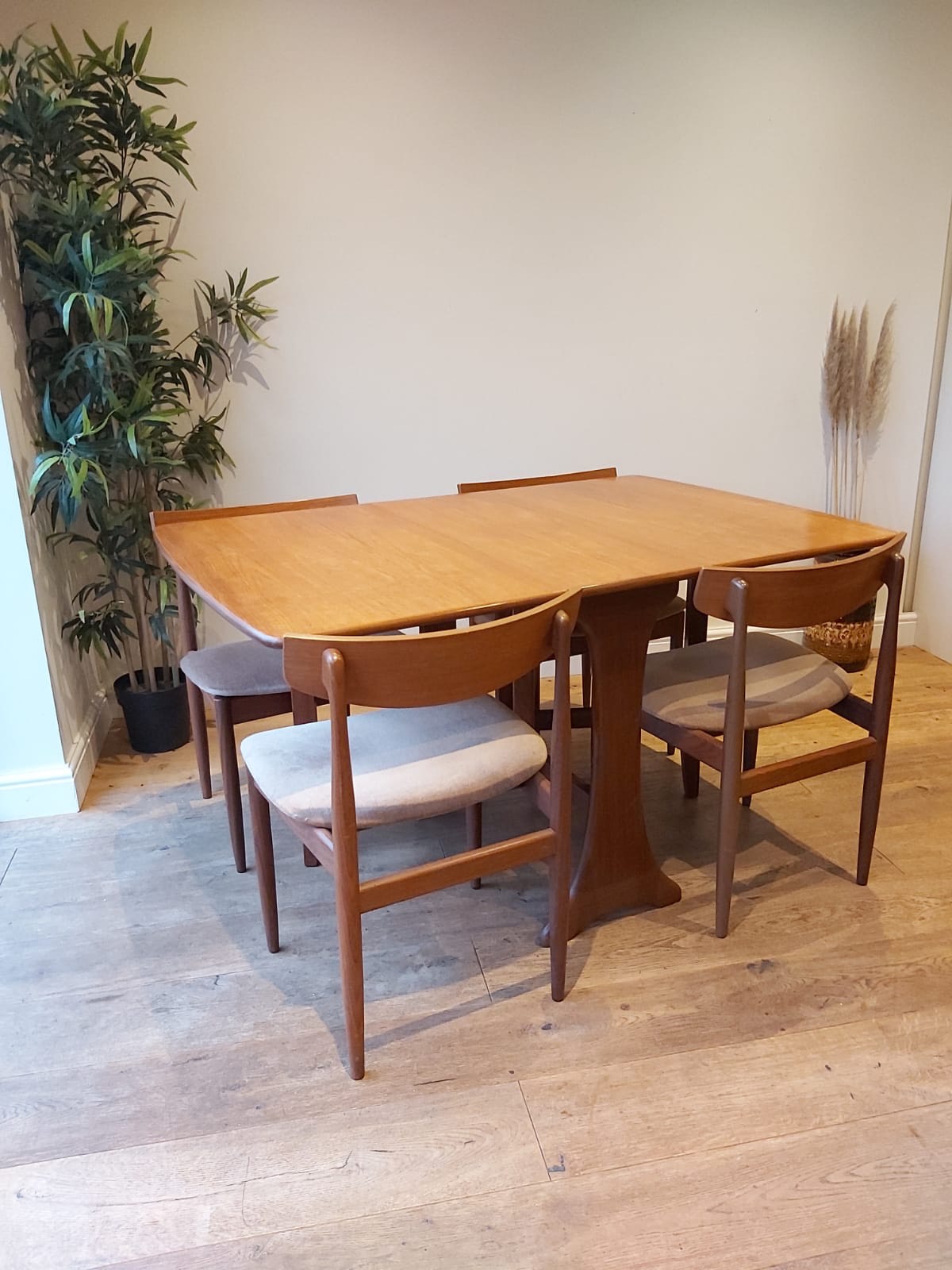 GPlan gateleg table and chairs Old Whites Vintage Interiors