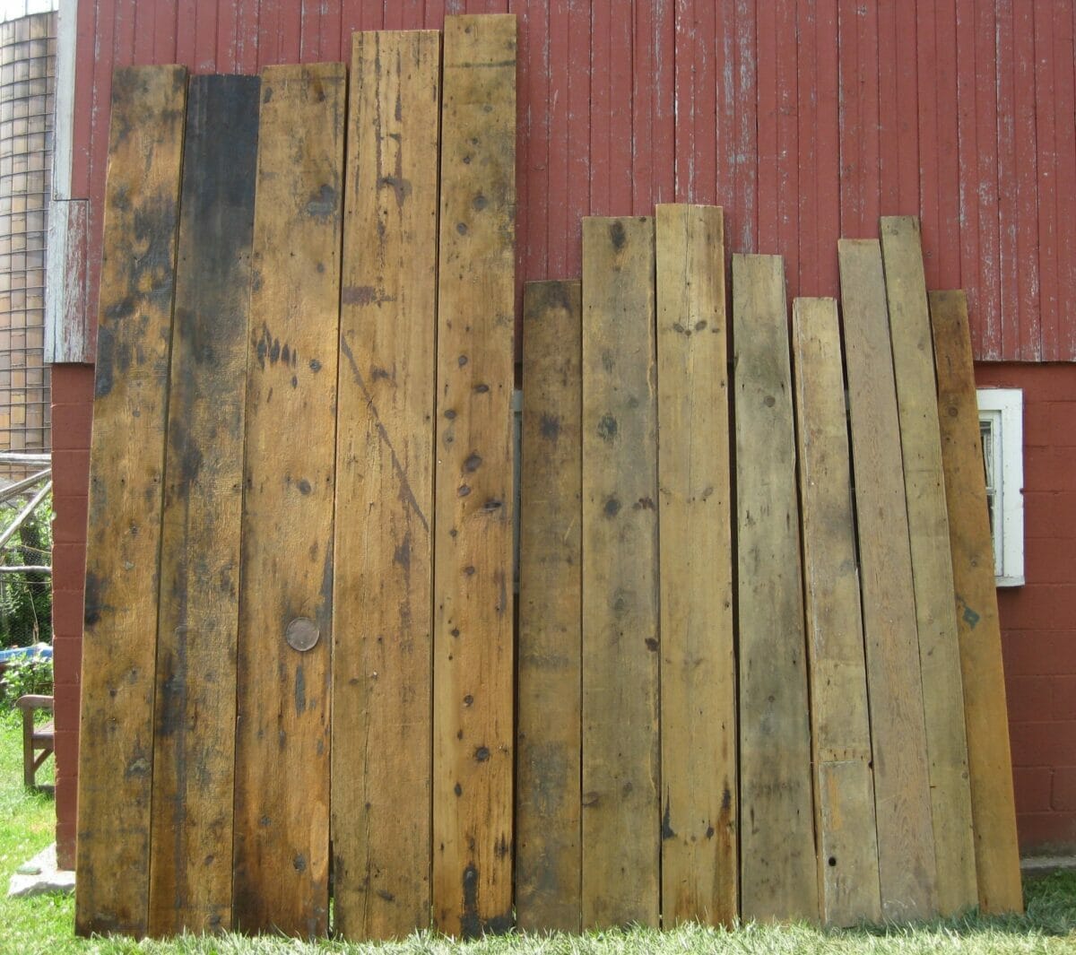 Reclaimed wide plank antique white pine flooring (aka Pumpkin Pine
