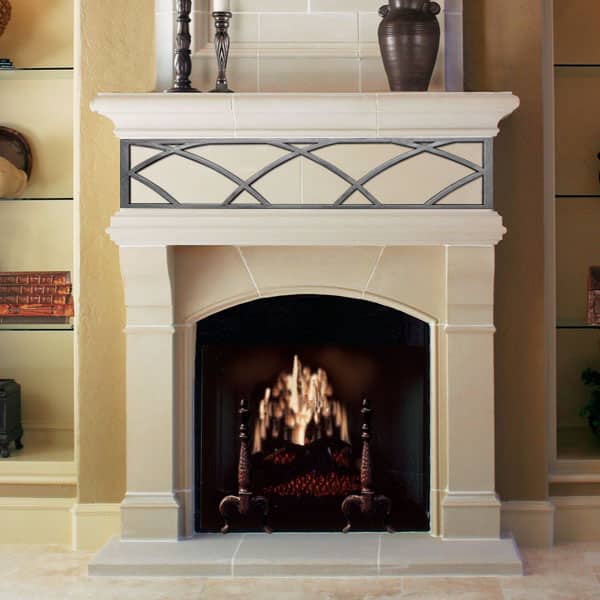 Wilshire Cast Stone Fireplace Mantels 36, 42, 48 Old World Stoneworks