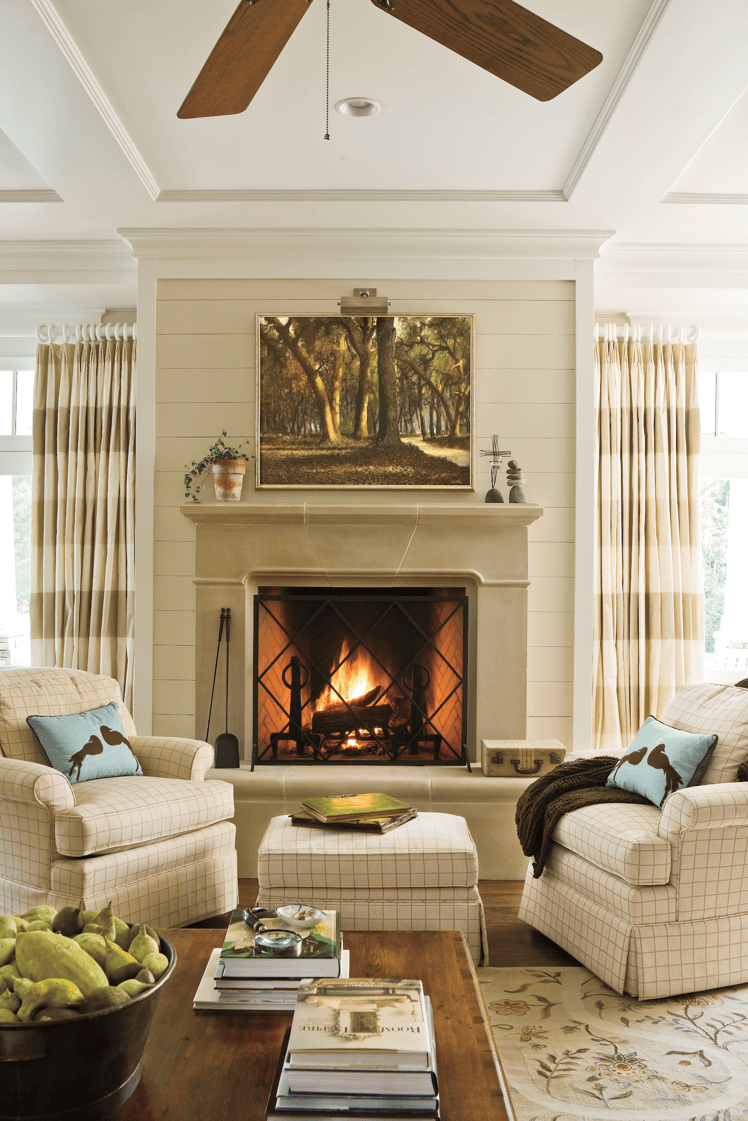 Featured Walls Ideas for the Wall Behind your Fireplace Mantel Old