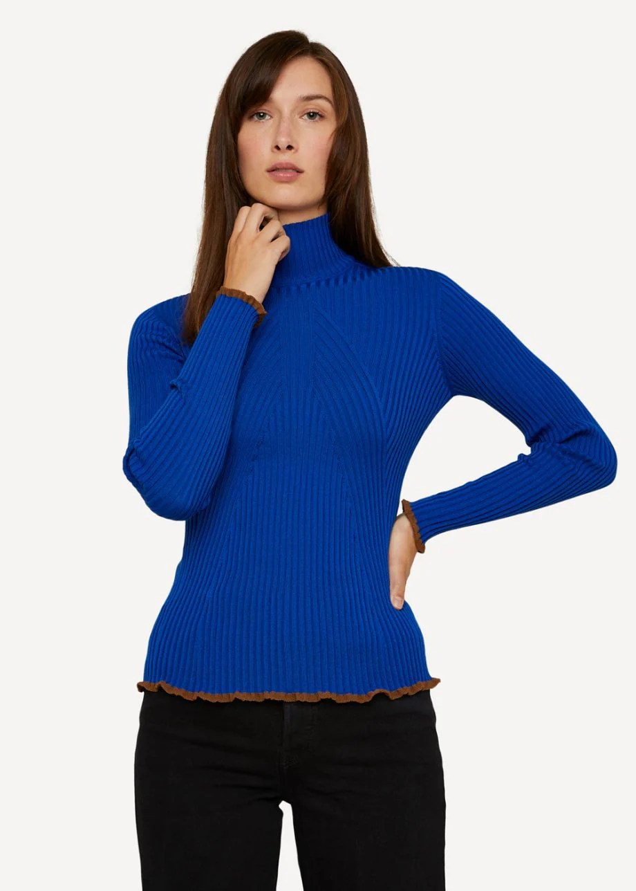 Oleana Primary palette Pullover in Ultramarine OLEANA NORDIC FASHION