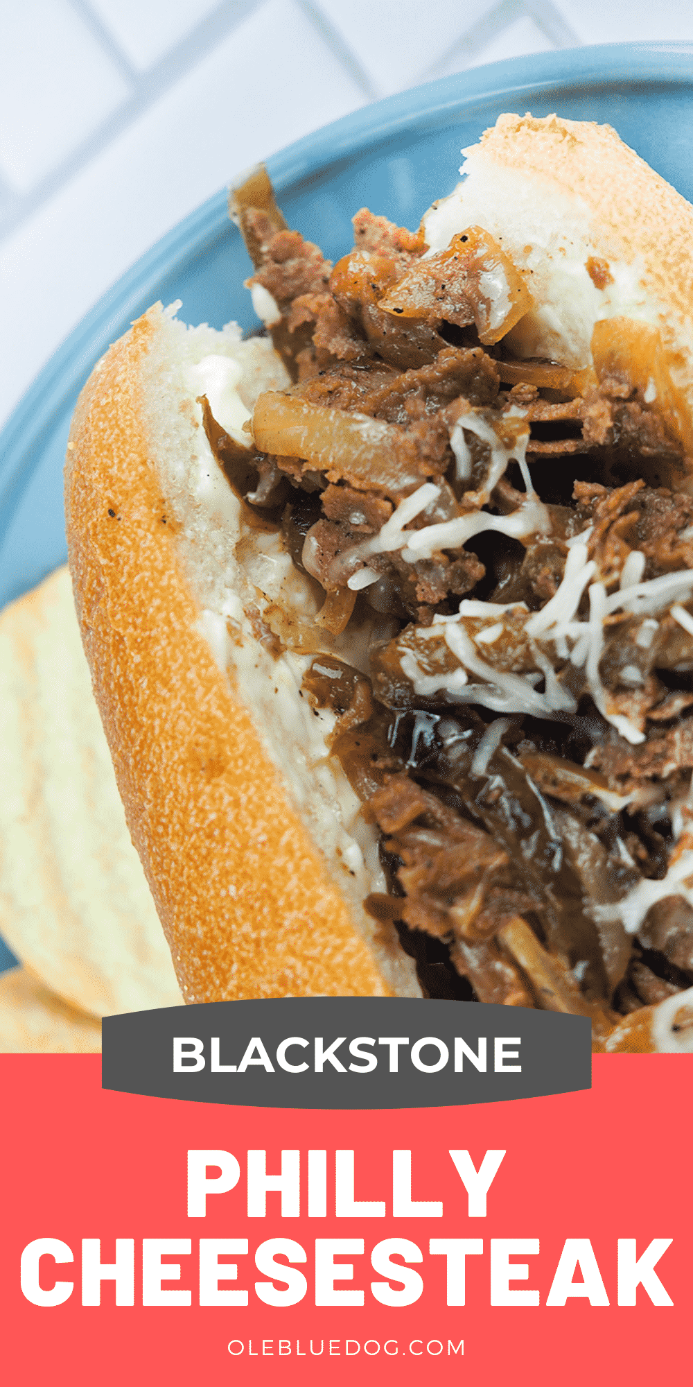 Easy Blackstone Philly Cheesesteak Sandwich Ole Blue Dog