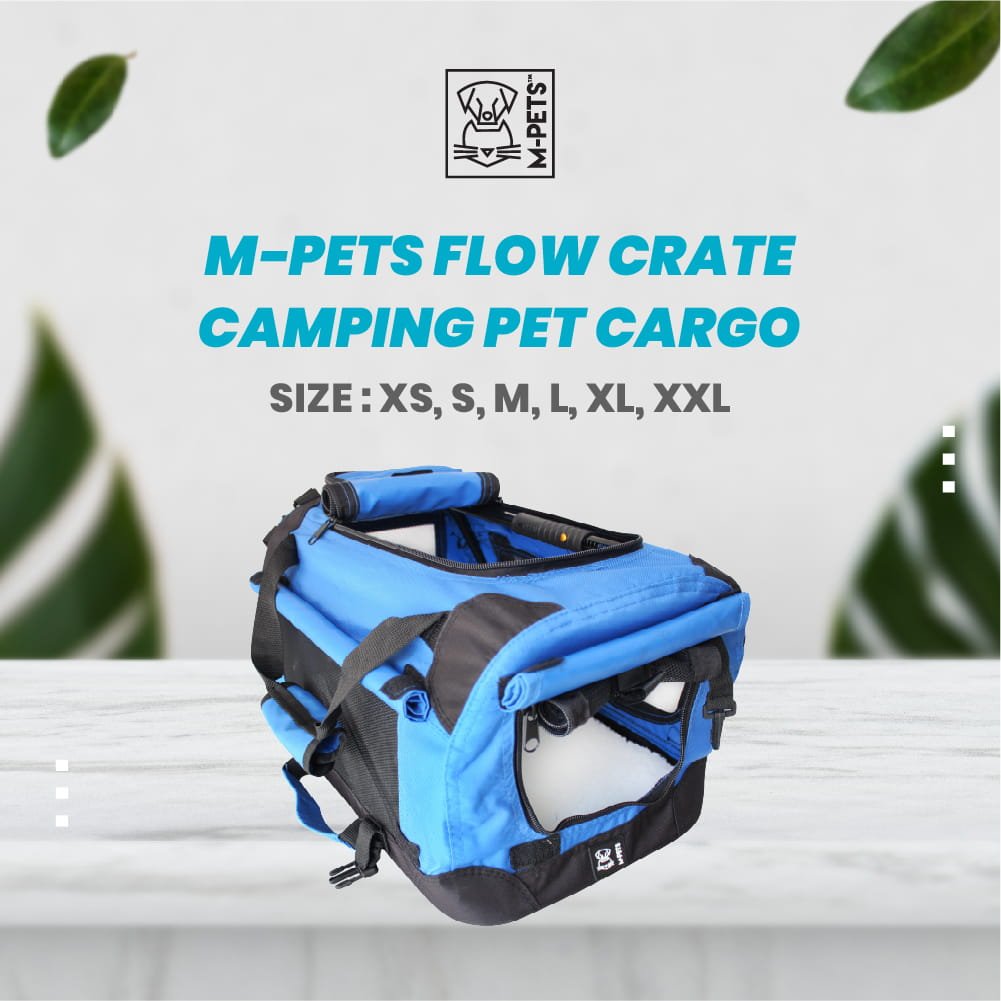 MPets Flow Crate Camping Pet Cargo / Kandang Travel Rangka Besi
