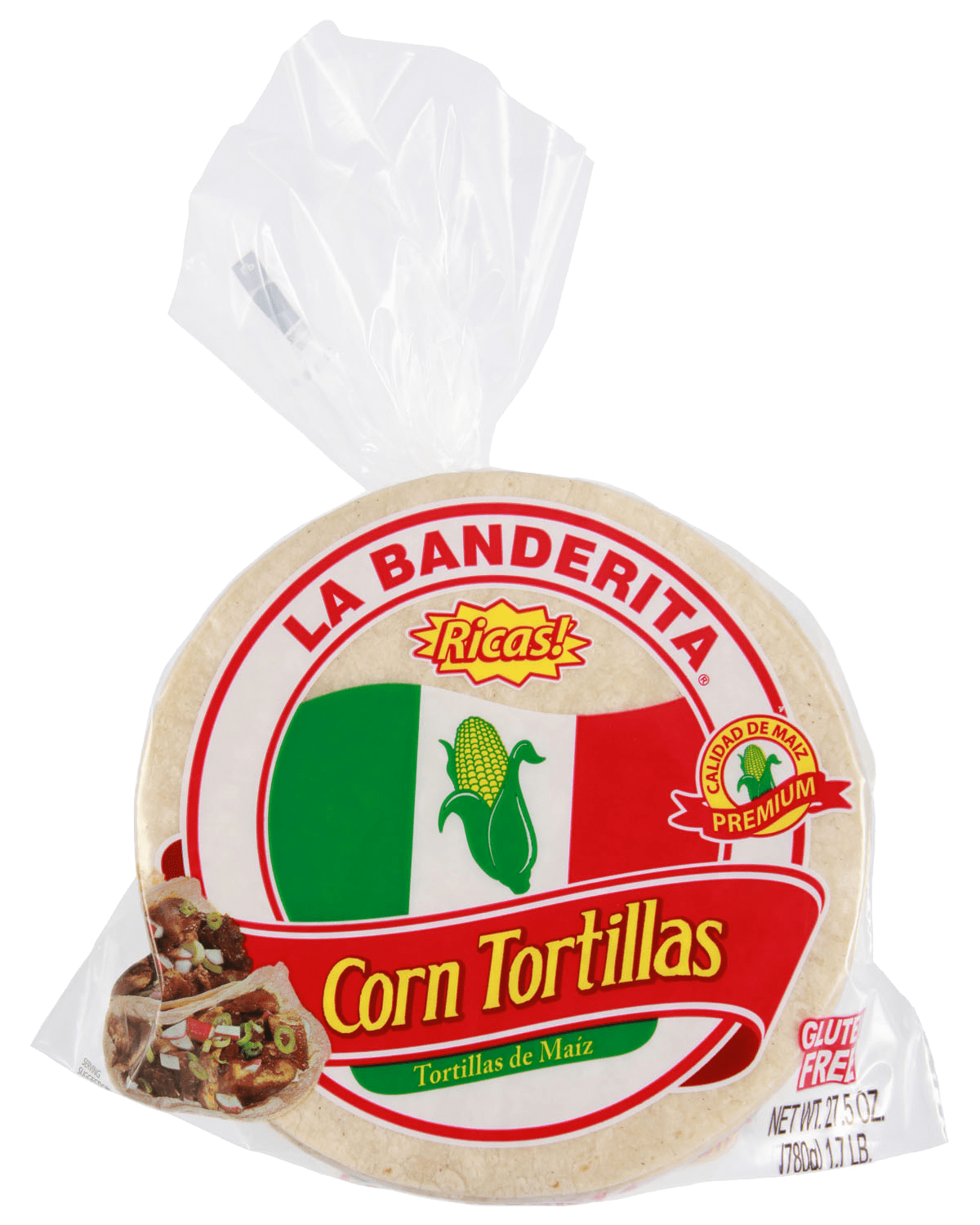 La Banderita White Corn Tortillas Tortillas