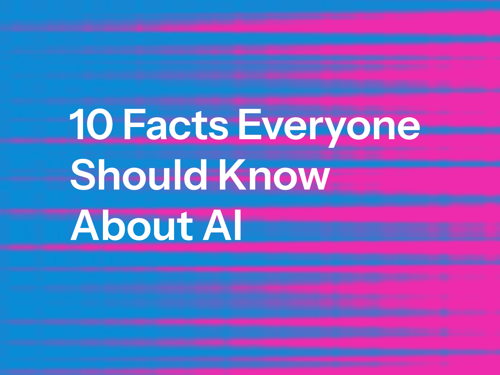 10 Facts Everyone Should Know About AI – Ole Reissmann