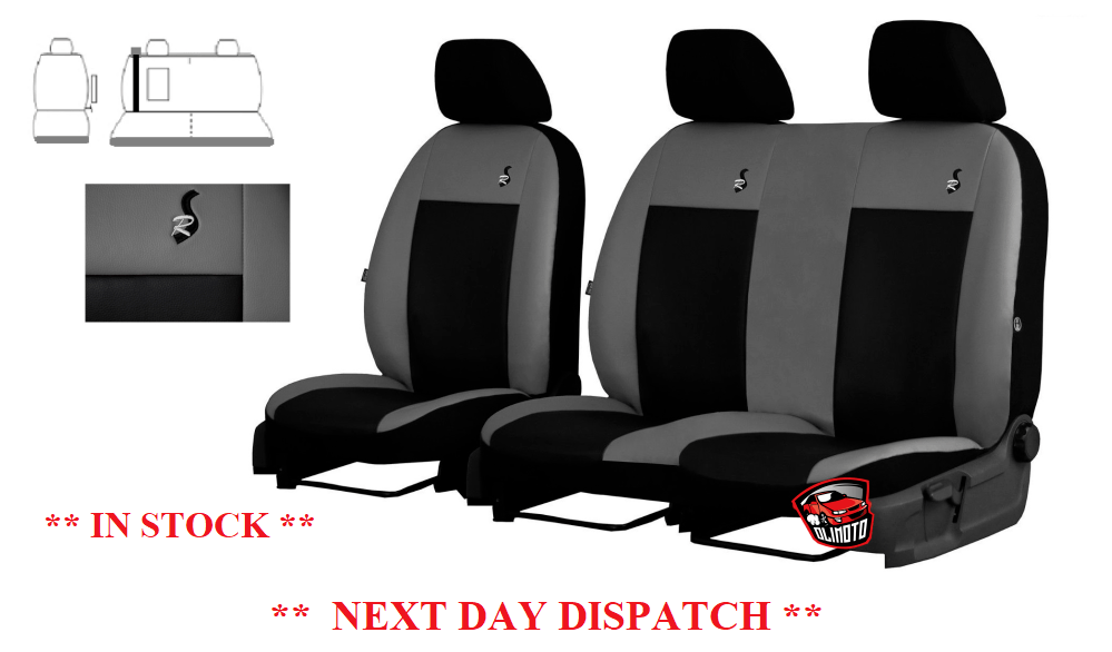 Tailored Leather Seat Covers 2+1 VAUXHALL VIVARO 3100 SPORTIVE 2019