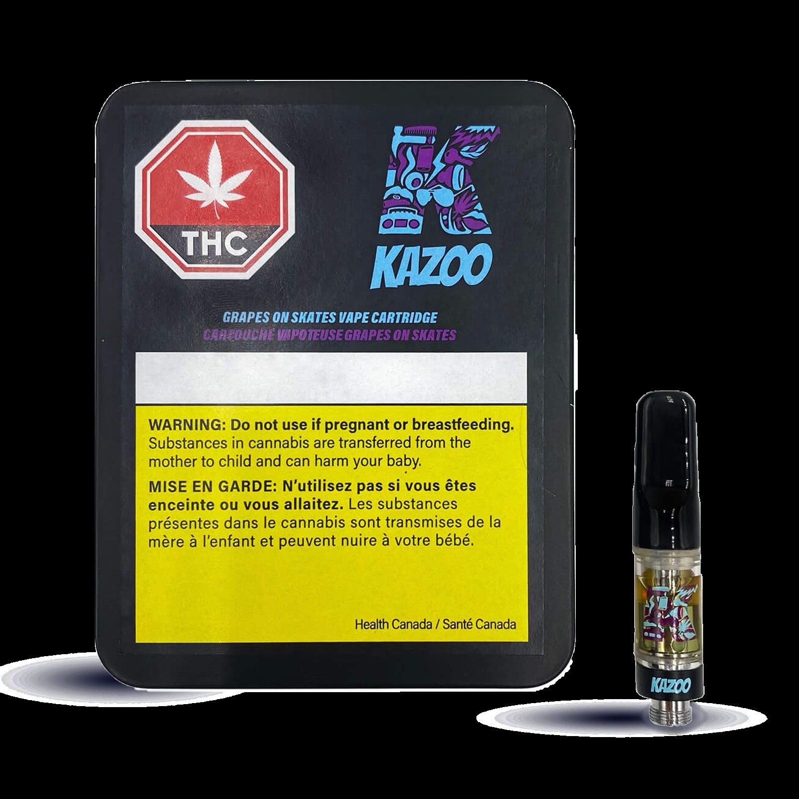 KAZOO GRAPES ON SKATES DISPOSABLE PEN Olina Cannabis Inc