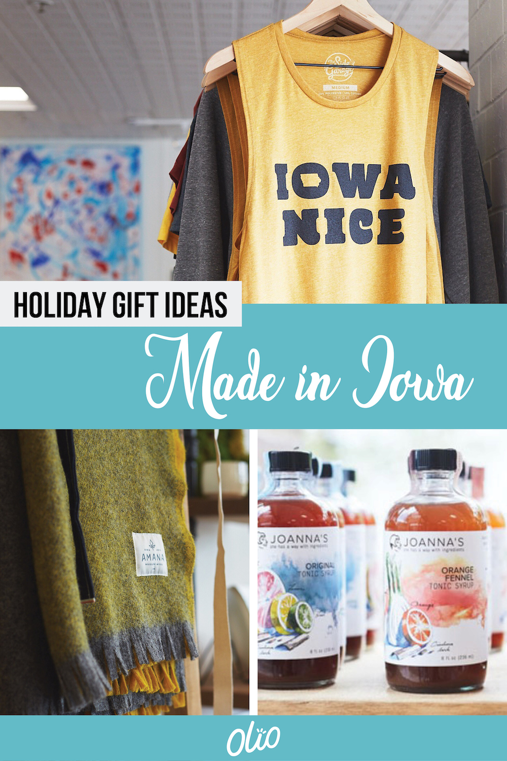 2019 Holiday Gift Guide Made in Iowa Gifts Olio in Iowa