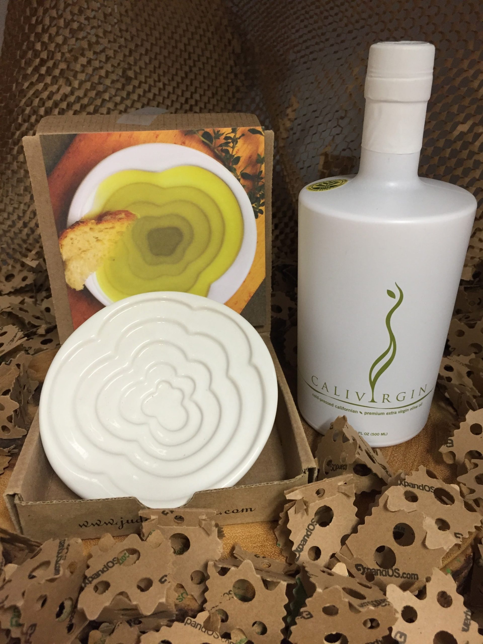 Calivirgin 500ml Extra Virgin Olive Oil and Cloud Dip Dish Olive