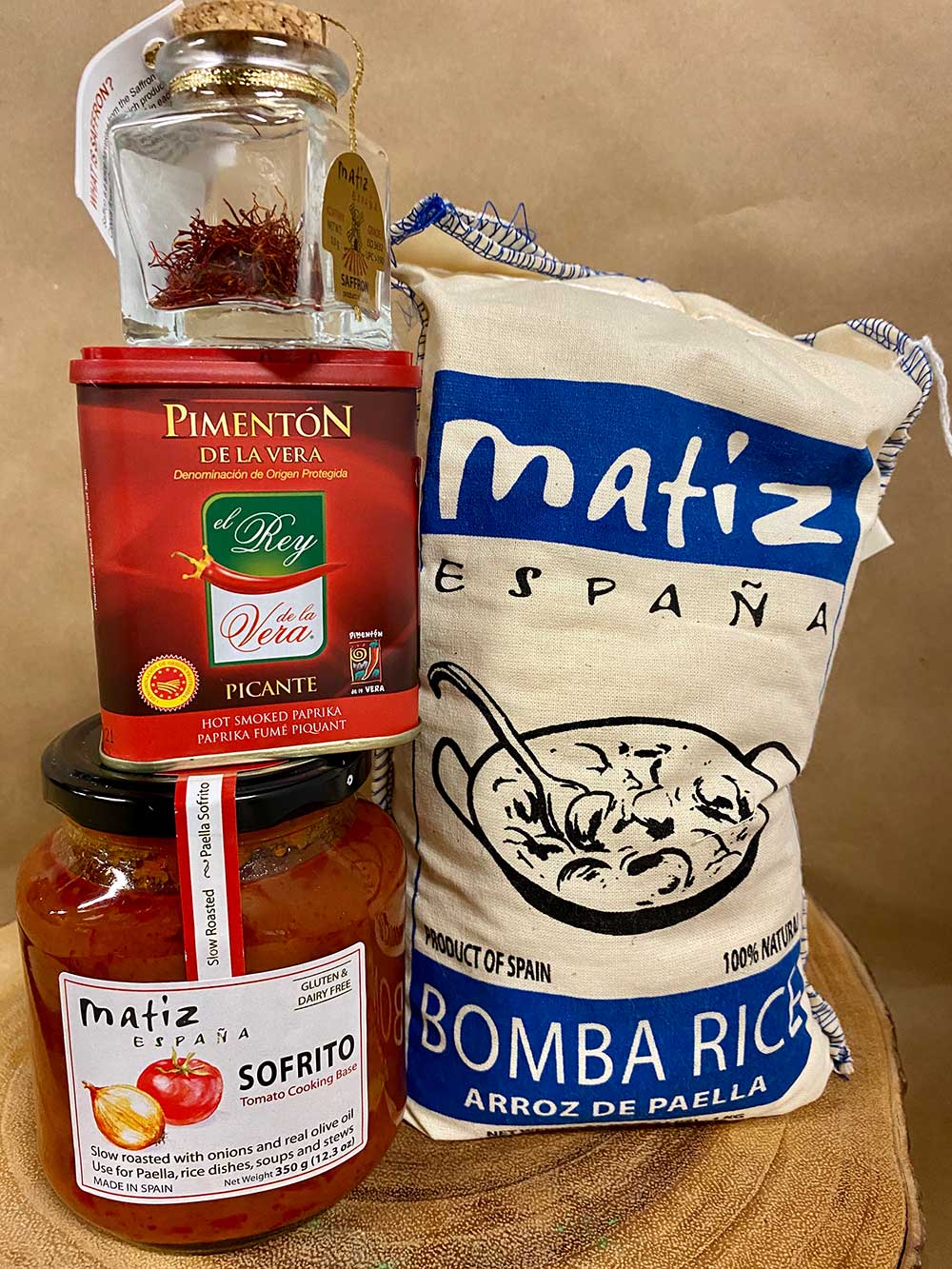Spanish Ingredients with Bomba Rice Olive Connection