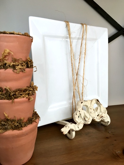 DIY Quick Wall Art with Twine Wrapped Plates Olive Jude