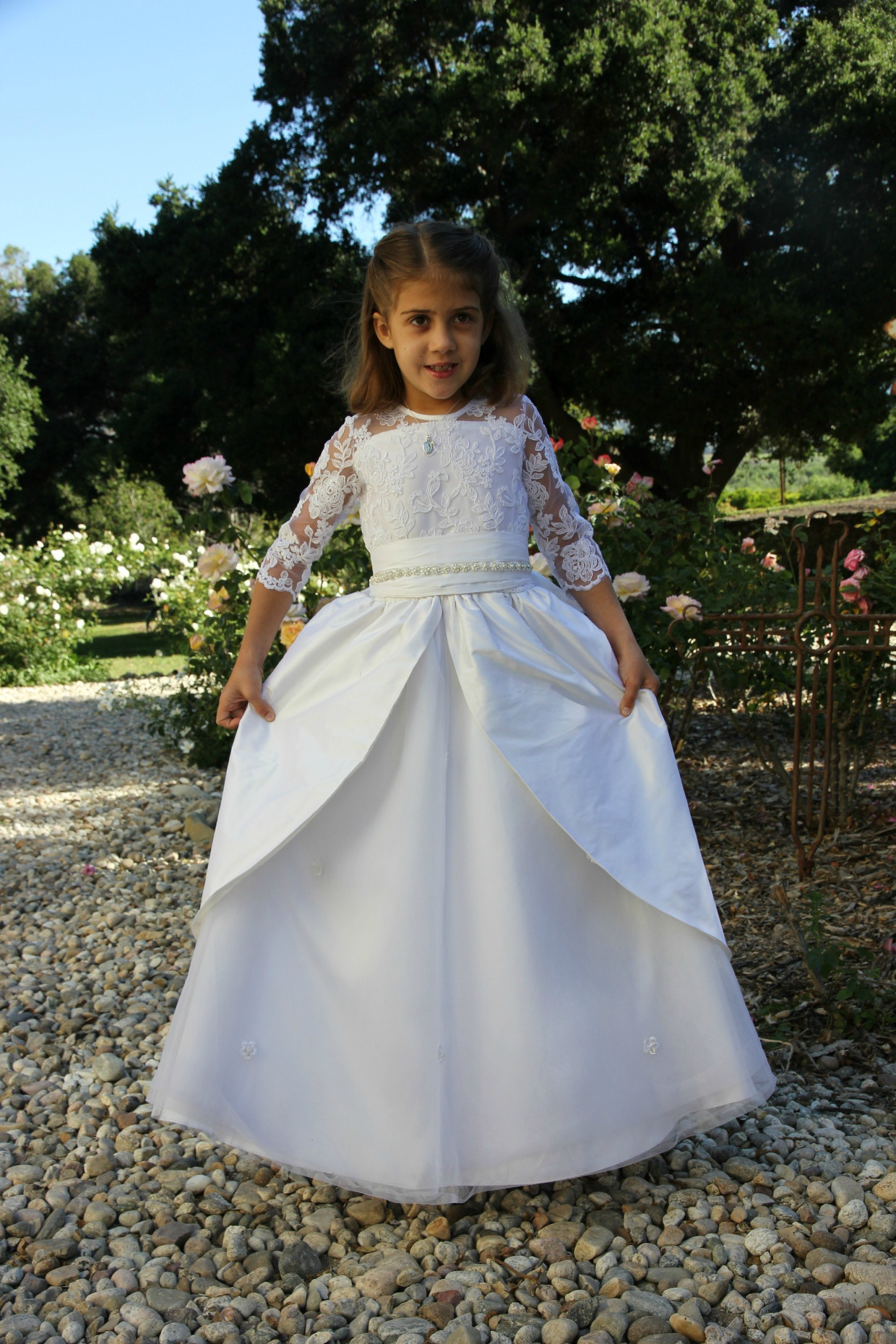 Sew + Tell First Communion Building Block Dress Blog Oliver + S