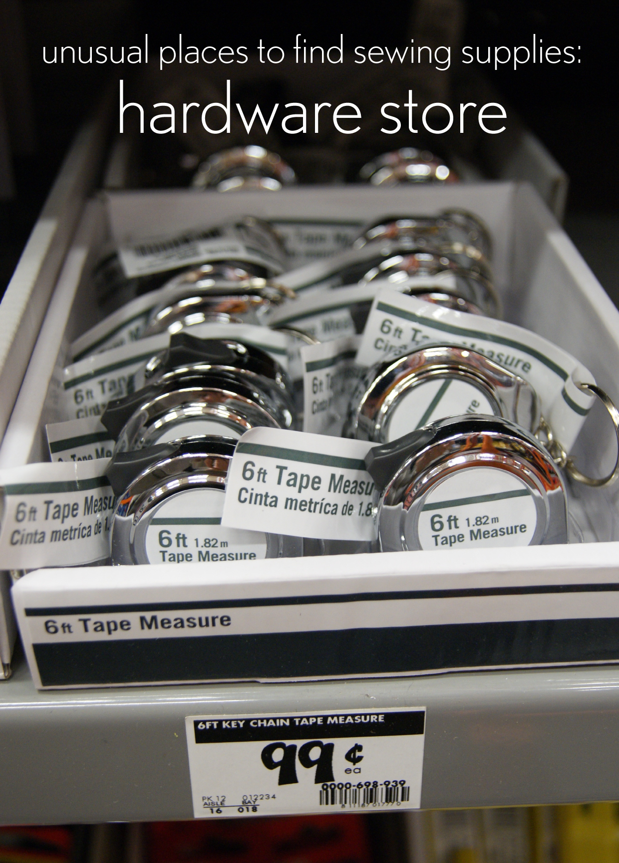 Unusual Places to Find Sewing Supplies Hardware Store Blog Oliver + S
