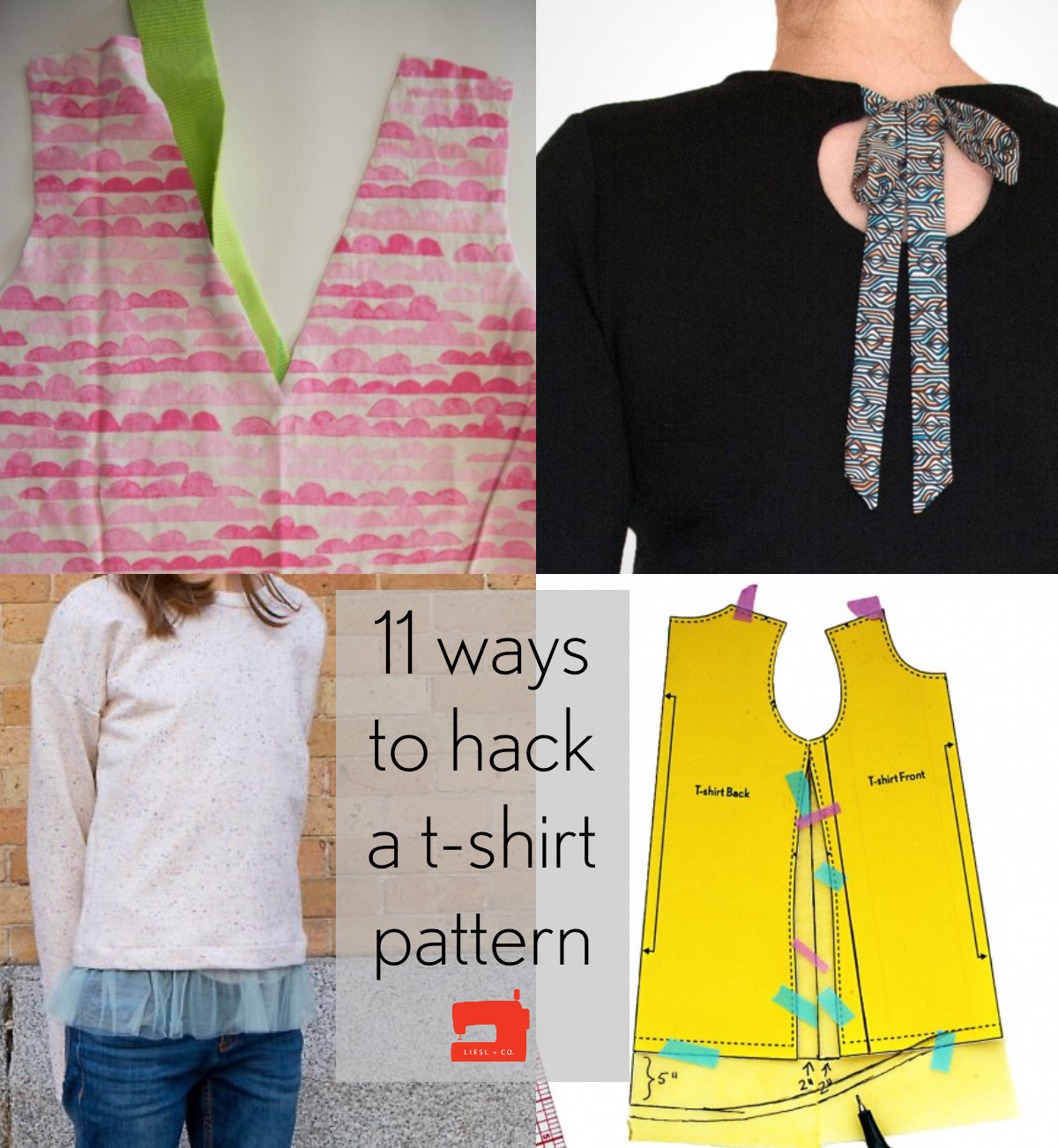 11 Ways to Hack a TShirt Pattern Blog Oliver + S