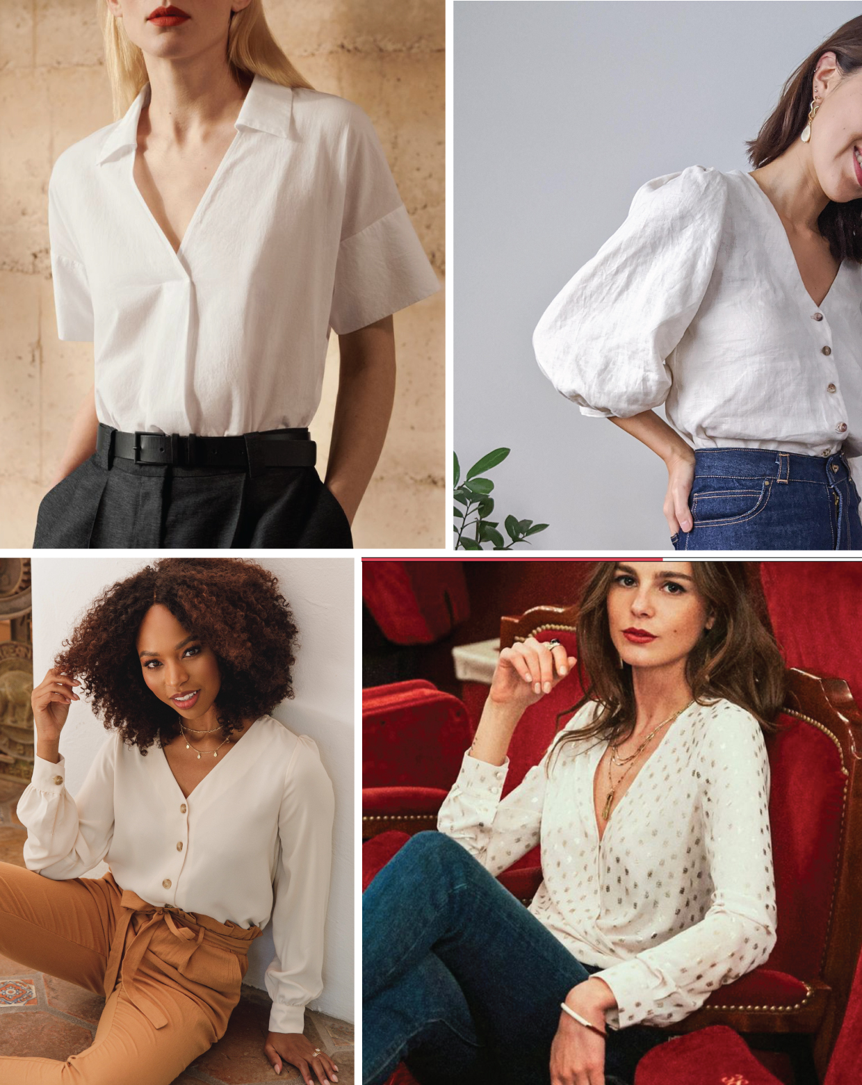 Geneva vNeck Blouse Pattern Fabric and Styling Ideas Blog Oliver + S