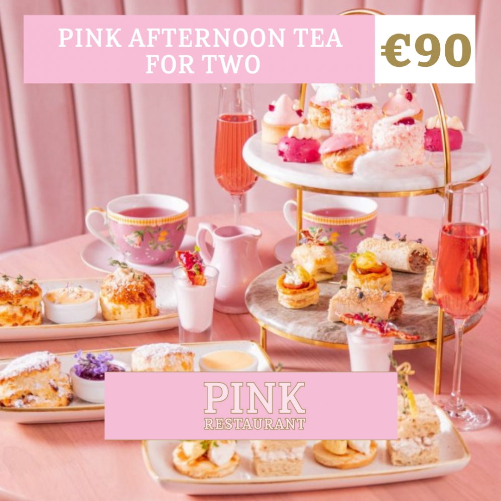 Pink Afternoon Tea for 2 at Pink Restaurant Dublin 2 Oliver Dunne