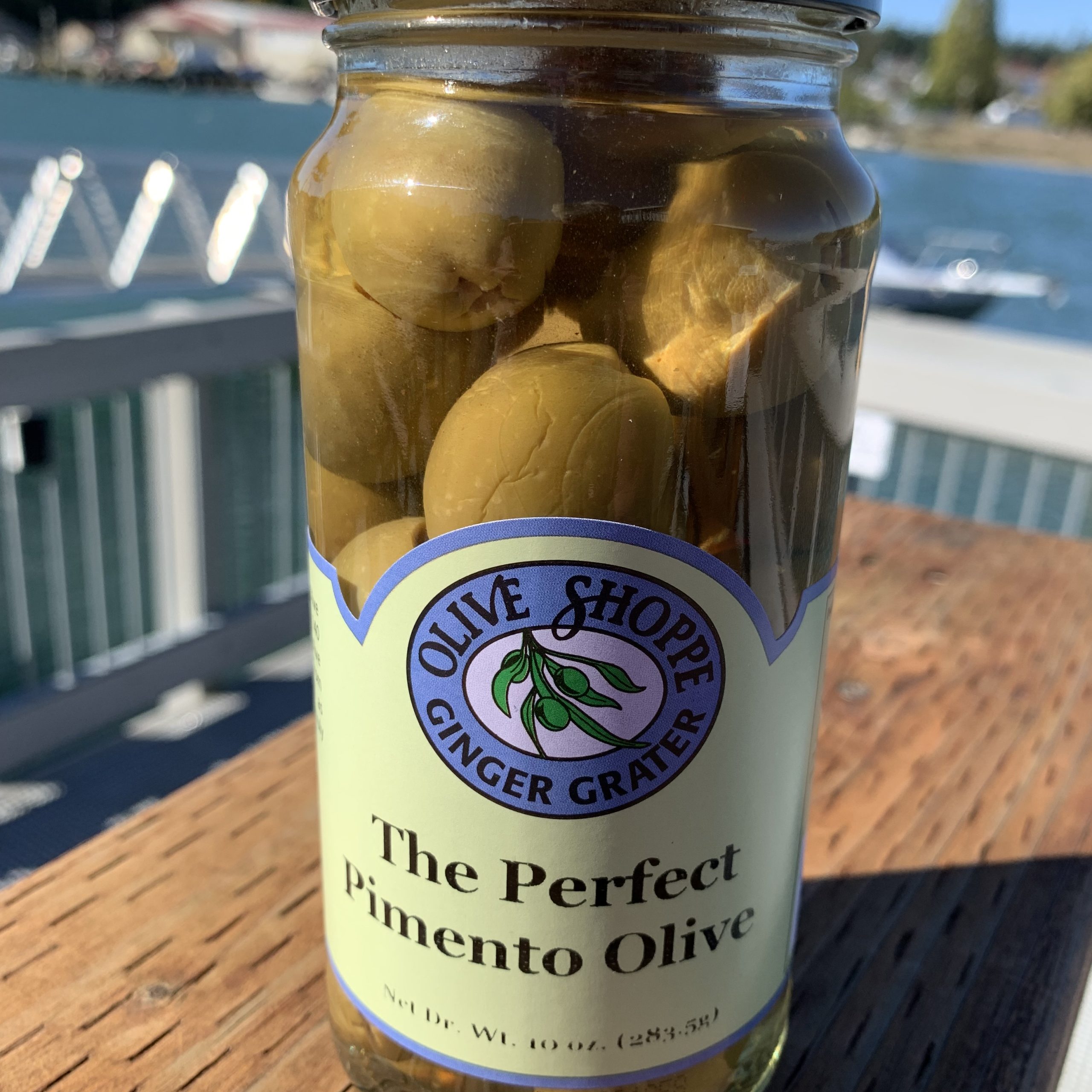 The perfect pimento stuffed olive The Olive Shoppe & Ginger Grater
