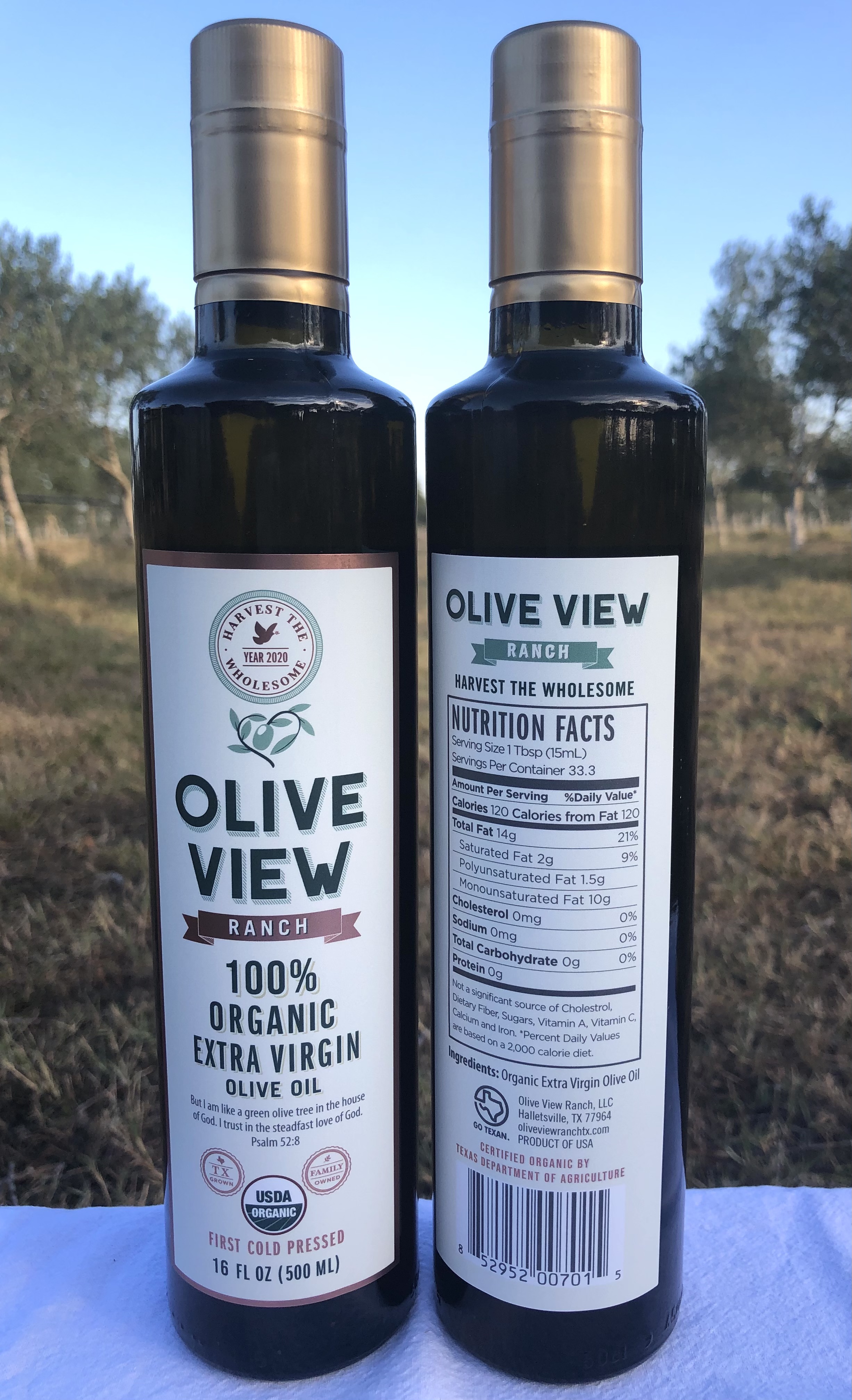 Extra Virgin Olive Oil 500ml Olive View