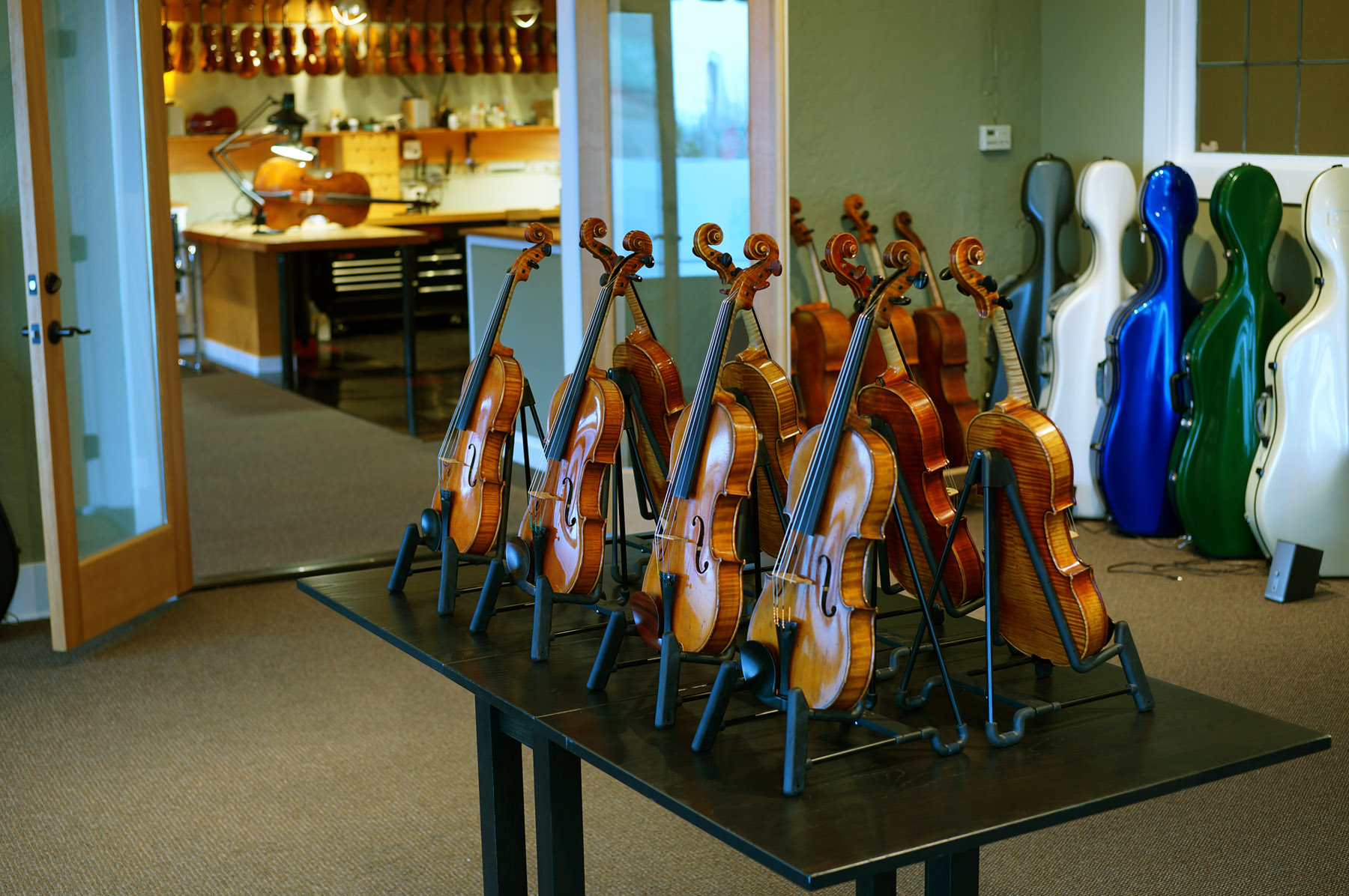 Olsen Violins Store gallery of Violins Violas and Cellos, Seattle