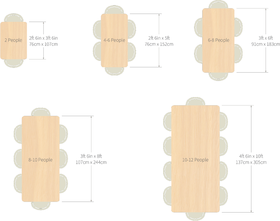 How to Choose the Right Size Table to Chairs Olson & Baker