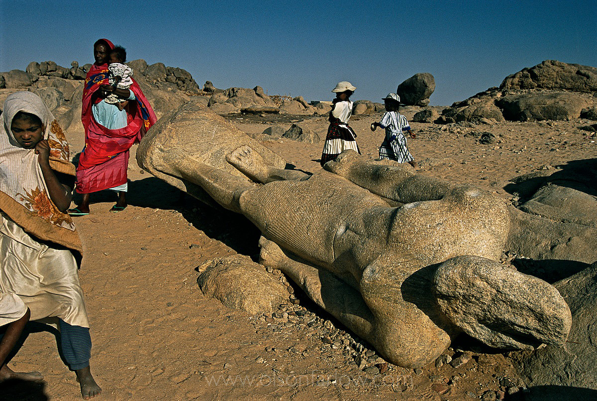 Giant Statue Tombos Quarry Northern Sudan