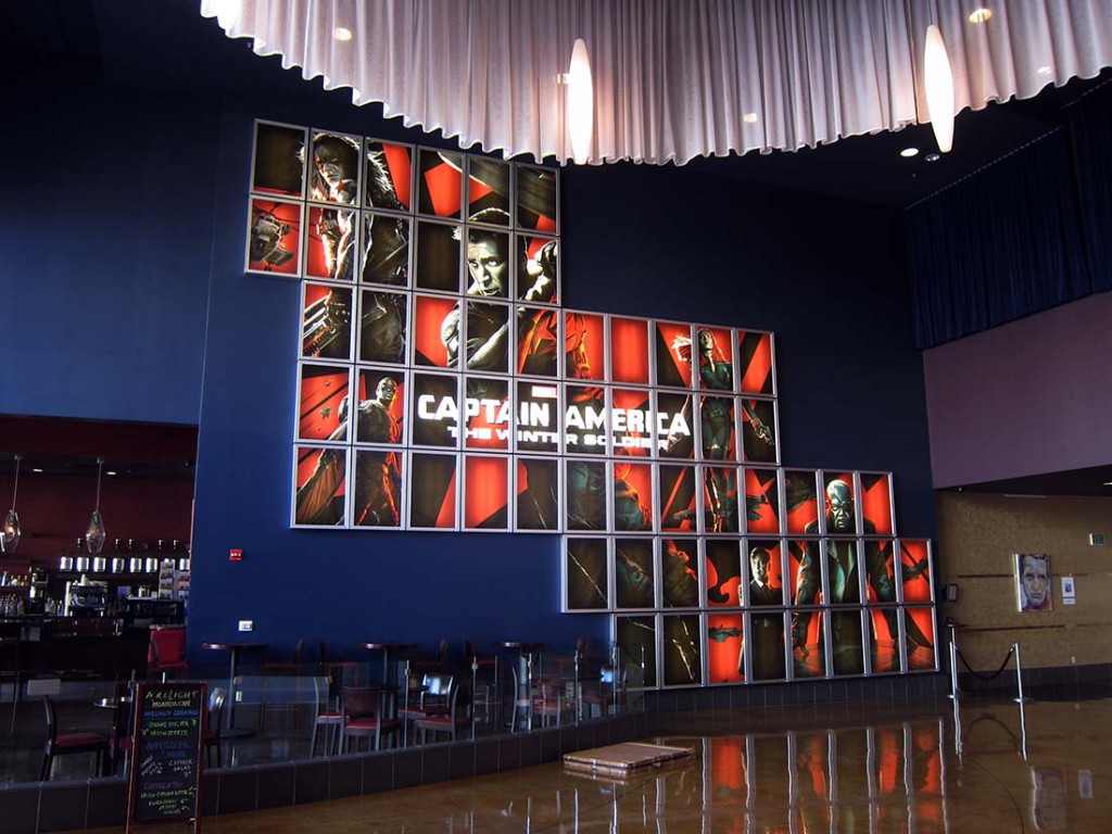 Olson Visual installs Captain America at the Sherman Oaks Arclight Olson Visual