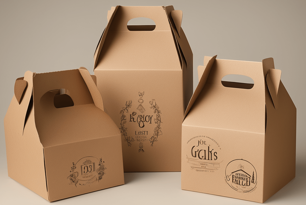 Custom Kraft Gable Boxes Wholesale OLX Packaging