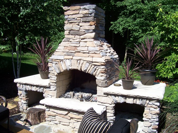 Stone Fireplace Surround Zionsville IN Olympia Stone
