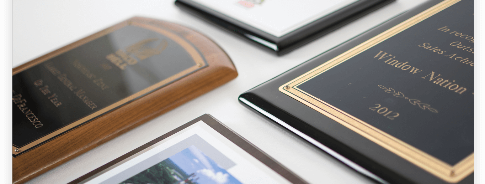 Custom Engraved Plaques Stow Hudson Olympic Awards