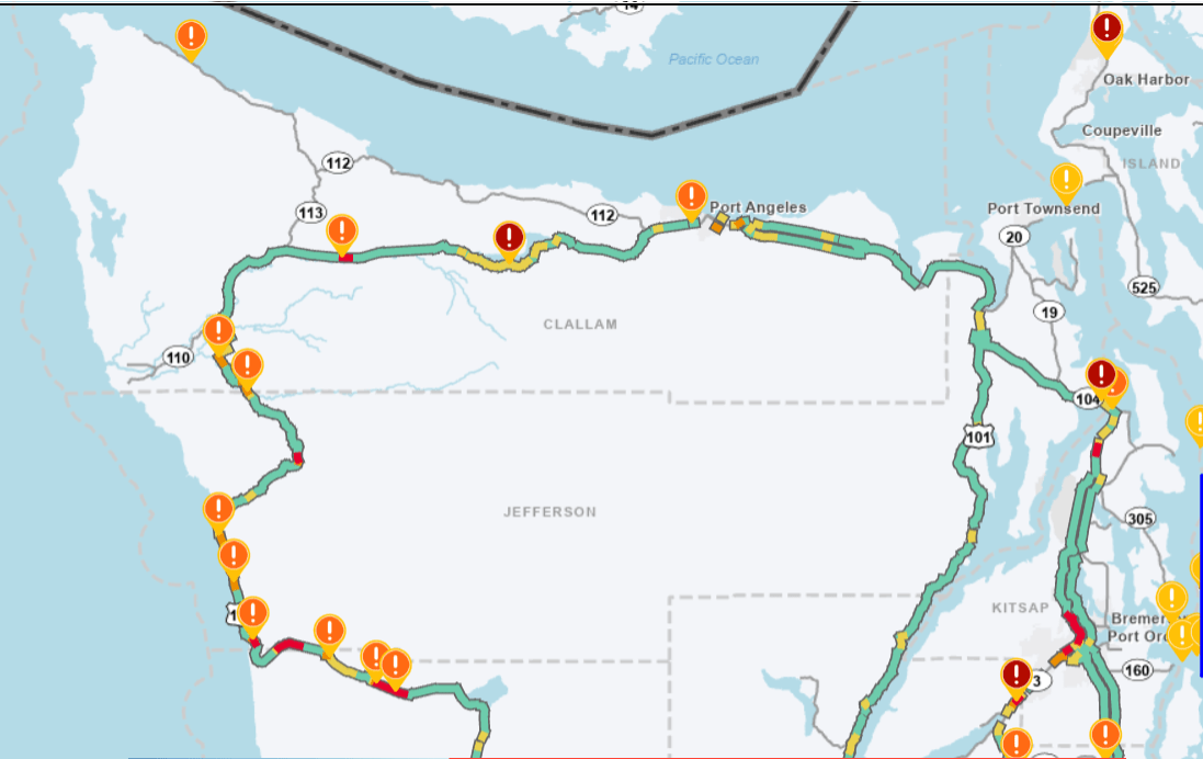 Olympic Peninsula Travel Alerts