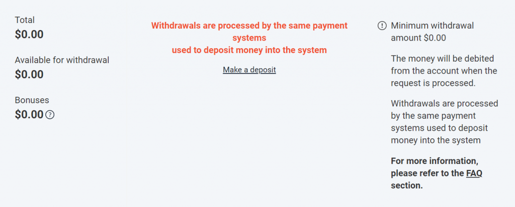 Olymp Trade Withdraw funds from platform