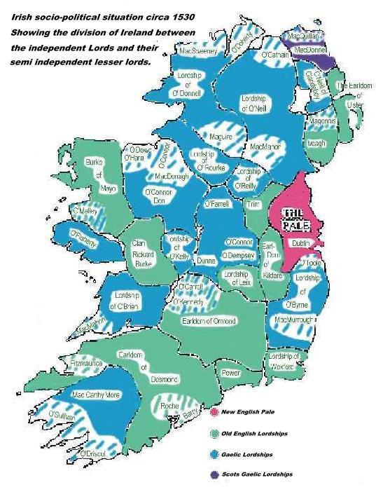 Map Of Ireland 1500 clan mullarkey newsletter no. 5