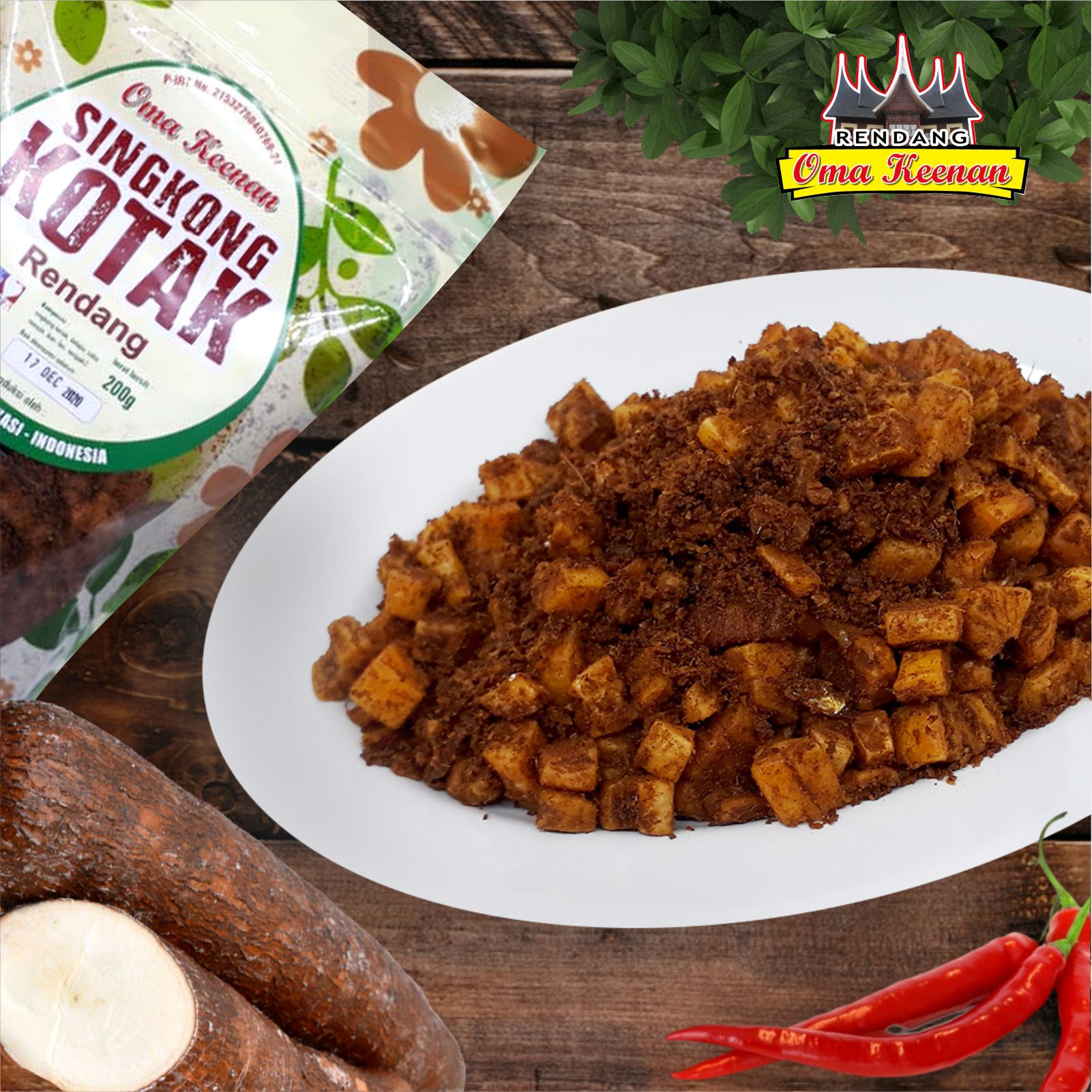 Rendang Singkong Oma Keenan Rendang Oma Keenan Helmiati Wahas