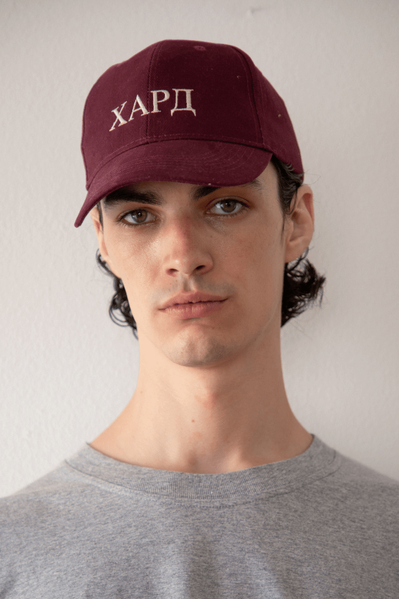 HARDCLO CLASSIC BASEBALL CAP BURGUNDY Omberon
